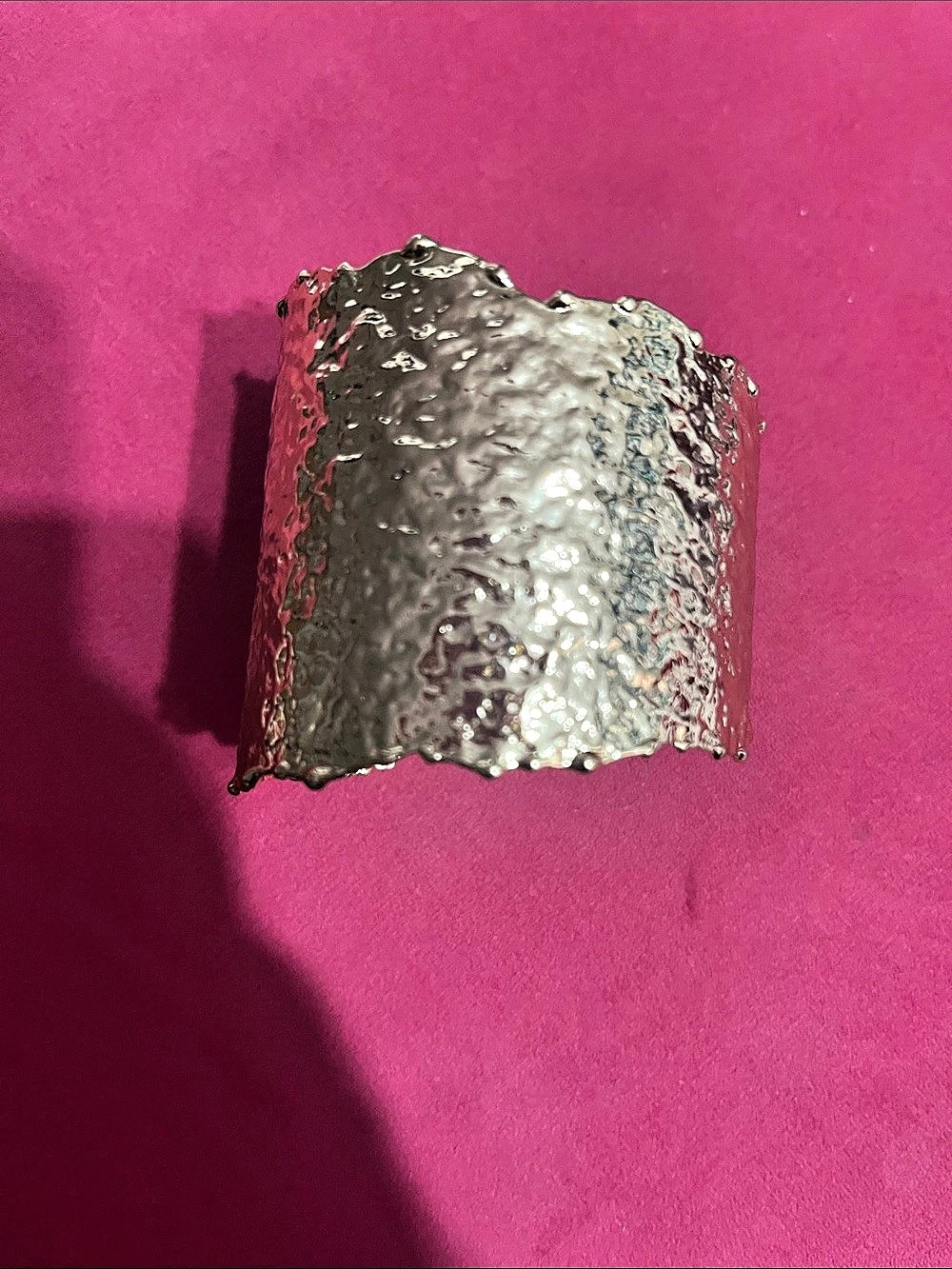 Textured Cuff Bracelet in Gold